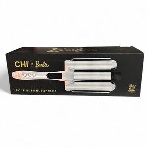 CHI x Barbie 1.25” Triple Barrel Deep Waver – Dual Voltage